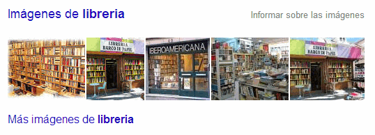 Google - l&iacute;nea de resultados