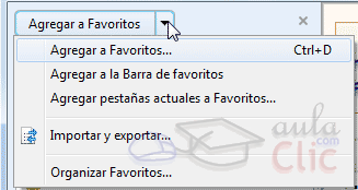 Men&uacute; Favoritos