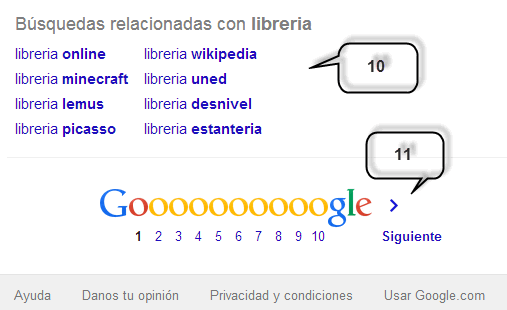 pie b&uacute;squeda google