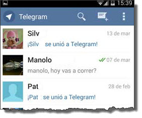 Lista contactos Telegram