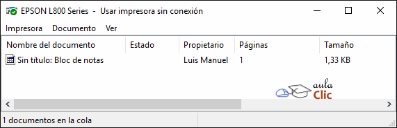 Cola de impresión