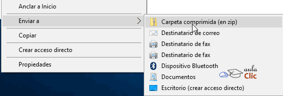 Comprimir en zip