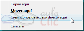 Crear icono de acceso directo