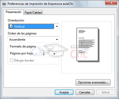 Preferencias - Presentación