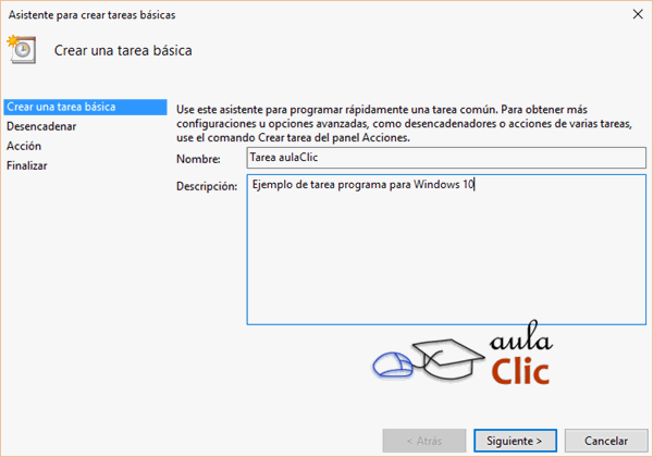 Crear una tarea básica