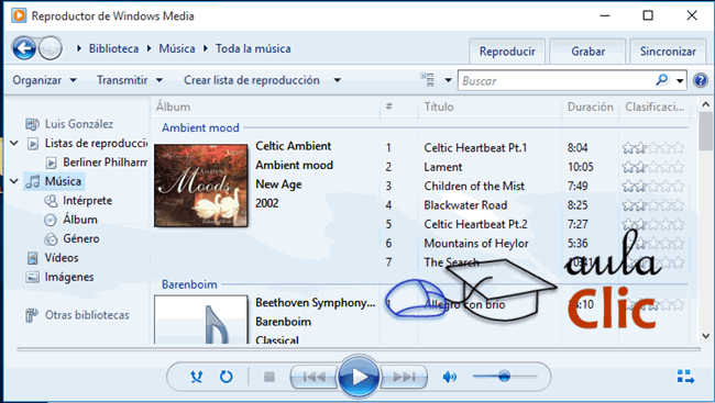 Reproductor Windows Media