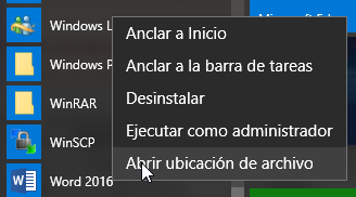 Anclar a la barra de tareas