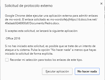 aviso chrome