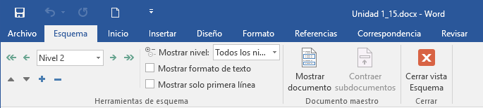 Barra esquema