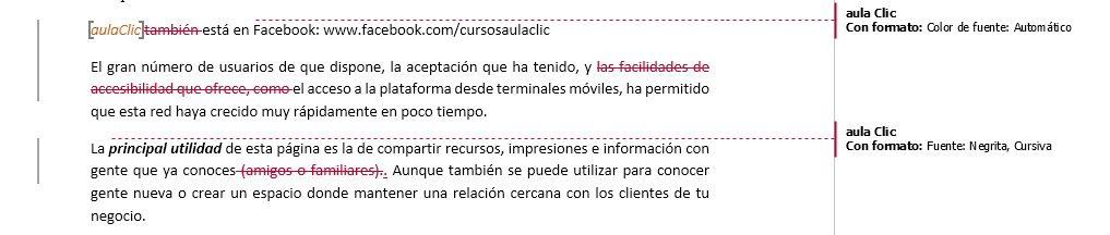 comparación