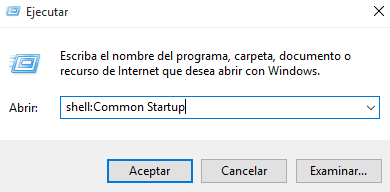 ejecutar startup