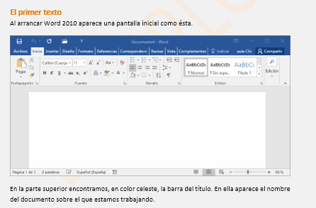 Primer texto con imagen