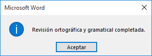 Fin de la revisión