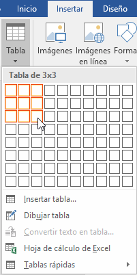 Botón Tabla