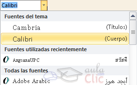 Fuente desplegado