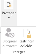 restringir edición