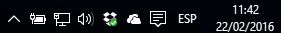 OneDrive en la barra de tares