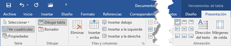tabla presetación