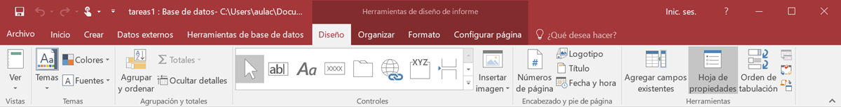 Diseño de informe