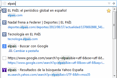 autocompletar Firefox
