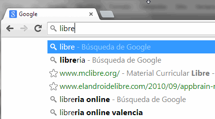 sugerencia búsqueda google