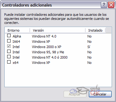 Controladores adicionales