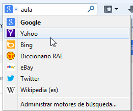 elegir buscador en Firefox