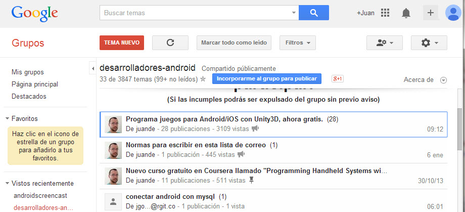 Google Grupos