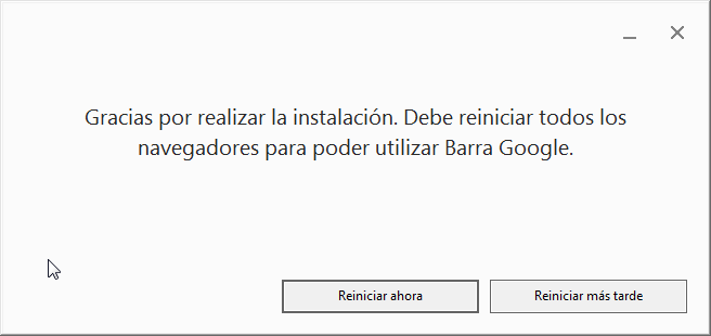 Instalando Google Barra