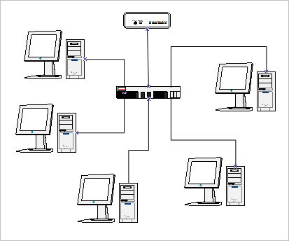 Red con Router