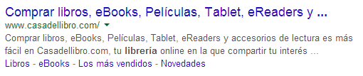 resultado estandar google