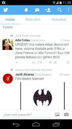 twitter móvil