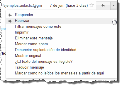 acciones gmail