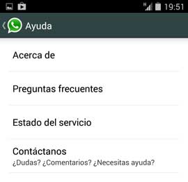 Ayuda de WhatsApp