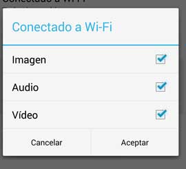 WhatsApp conectado a wifi