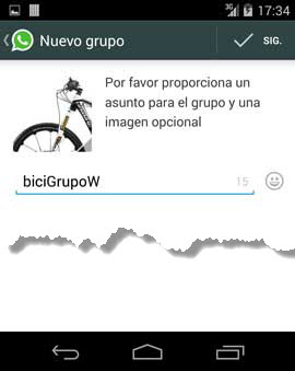 Crear grupo de Whatsapp