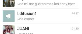 lista difusión de WhatsApp