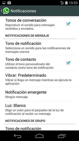 Notificaciones en WhatsApp